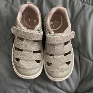 Stride rite toddler girl memory foam glitter sandals